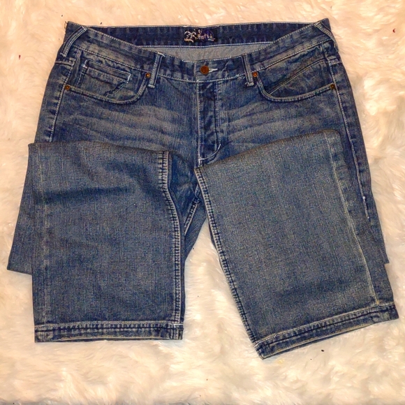 😻ANTIK VINTAGE WESTERN Button Fly Jeans - Picture 9 of 11